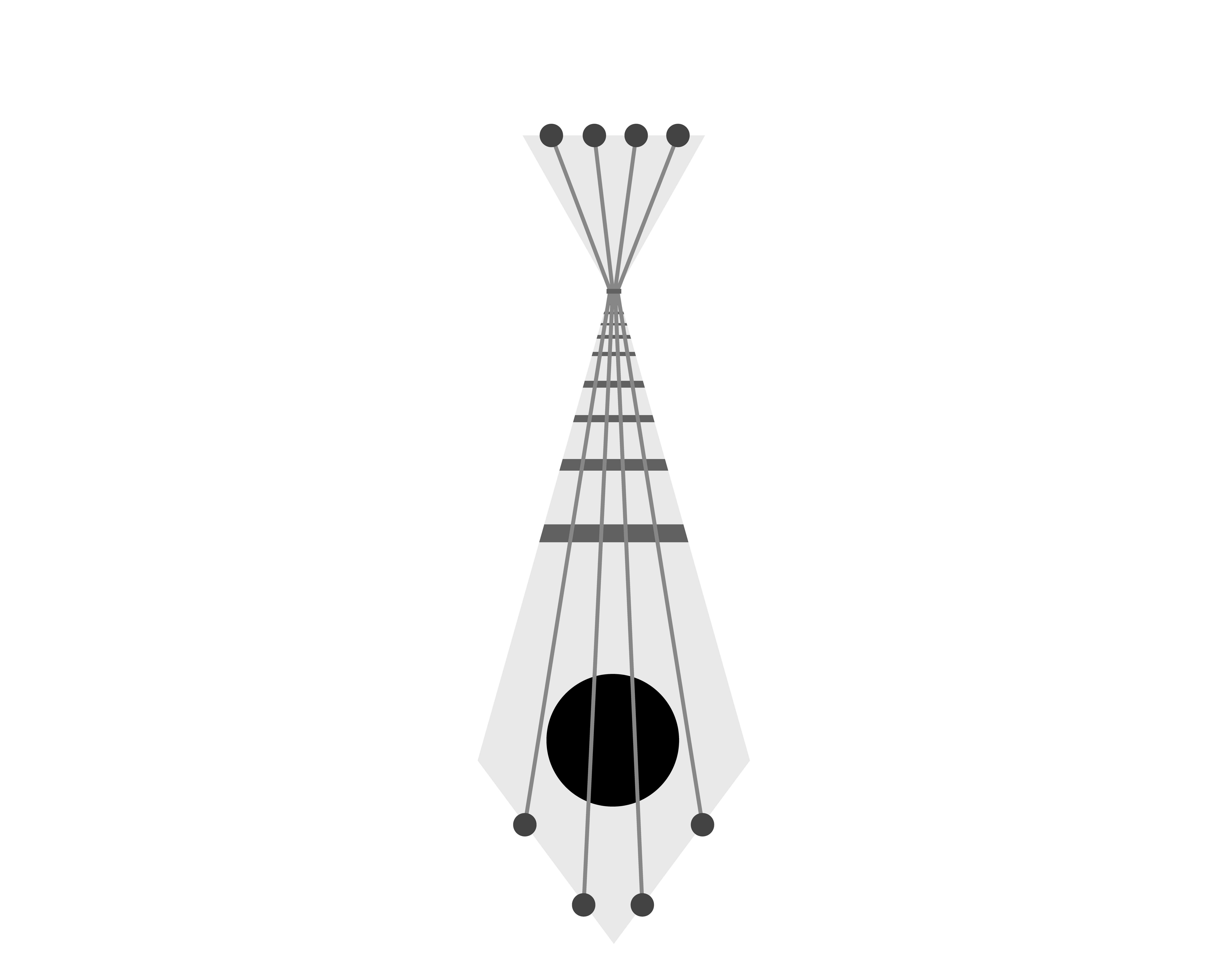 Logo of The Black Ties Band featuring stylized tie and band name in bold, modern font.